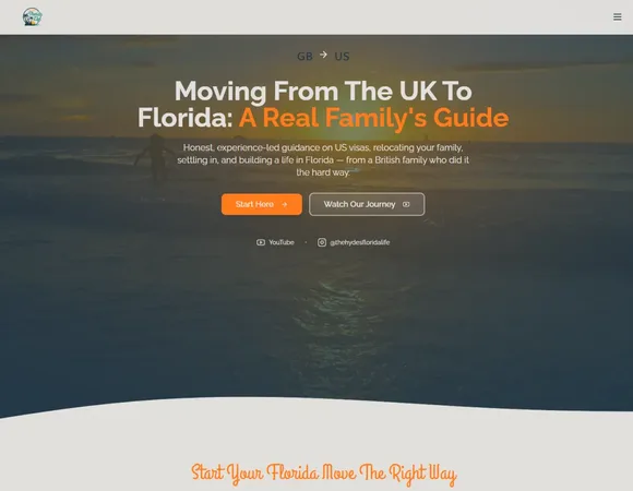The Hydes Florida Life website screenshot