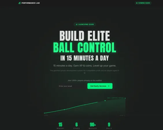 Performance Lab website screenshot